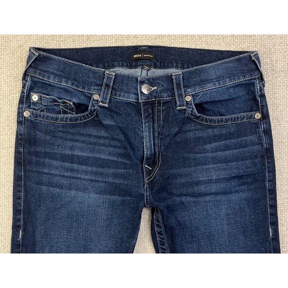 True Religion Jeans Rocco Relaxed Skinny Men's 36 (37x34) Stretch Blue Denim - Picture 2 of 11